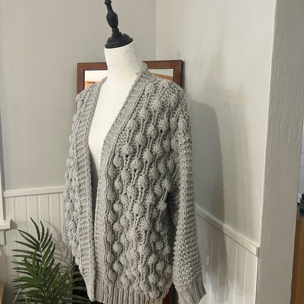 Wishlist Gray Textured Cardigan